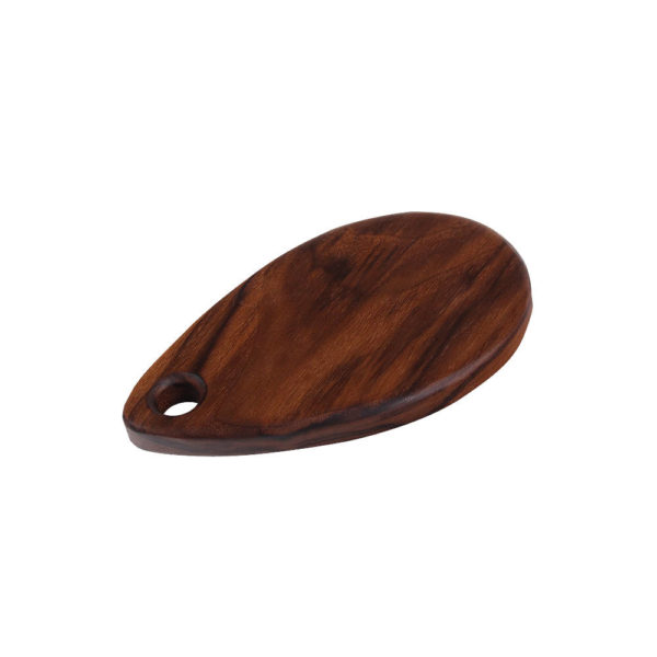 cutting board small raindrop design in Walnut. size: 8" long x 5" wide x 0.75" thick