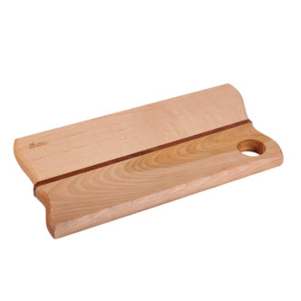 cutting board wings design with various woods. size: 12.75" long x 6.5" wide x 0.75" thick