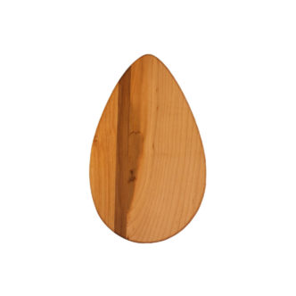 cutting board small accent raindrop design in various woods. size: 8" long x 5" wide x 0.75" thick