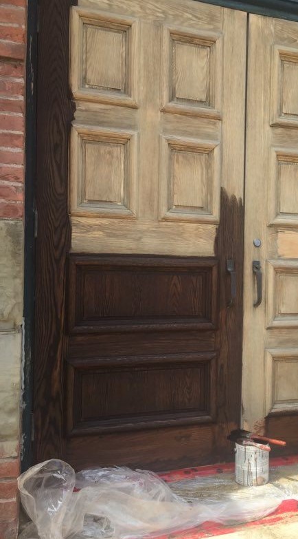 RefinishingCityHallDoors Refinishing City Hall Doors